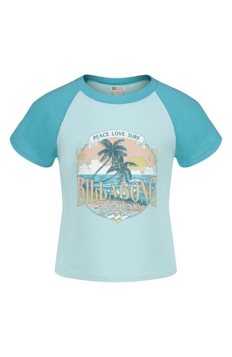 Kids' Tropical Mindset Colorblock Cotton Graphic T-Shirt (Little Kid & Big Kid)