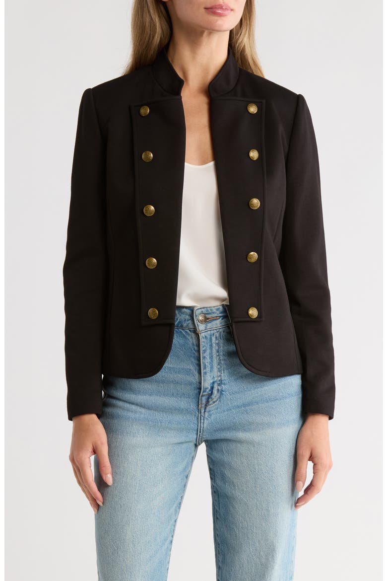 Military Band Jacket, Main, color, BLACK