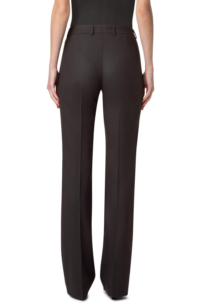 Akris Marilyn Wool Stretch Flannel Pants, Alternate, color, 