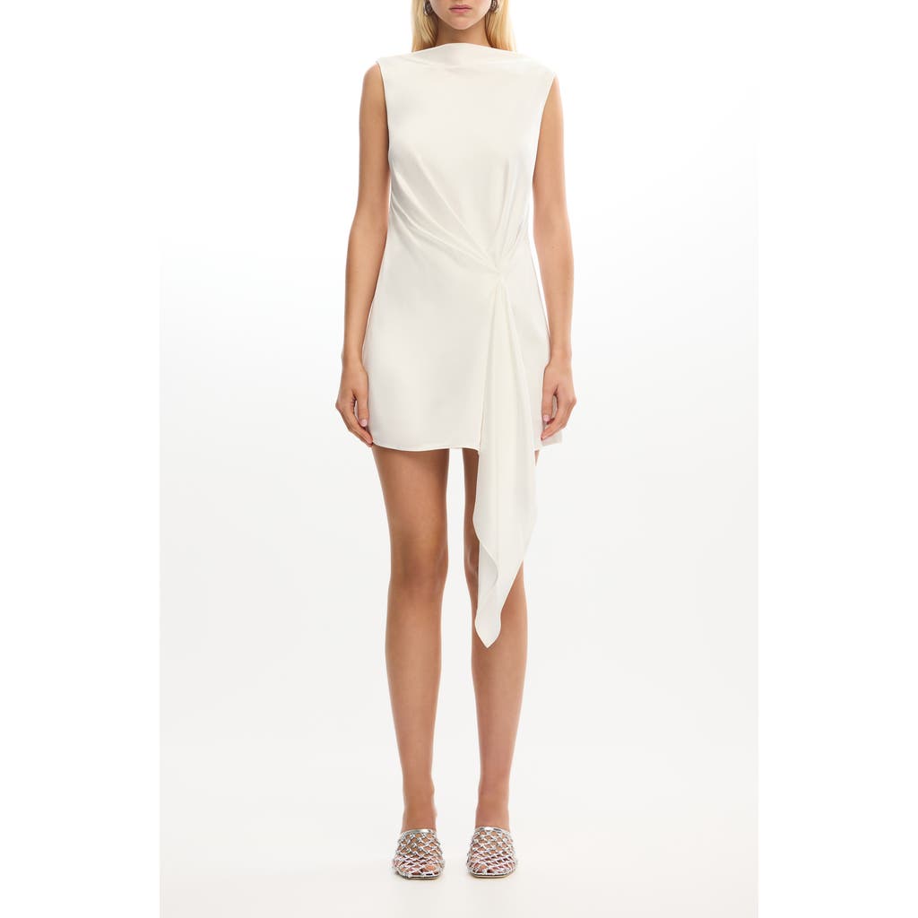 Significant Other Alyssa Satin Minidress In White
