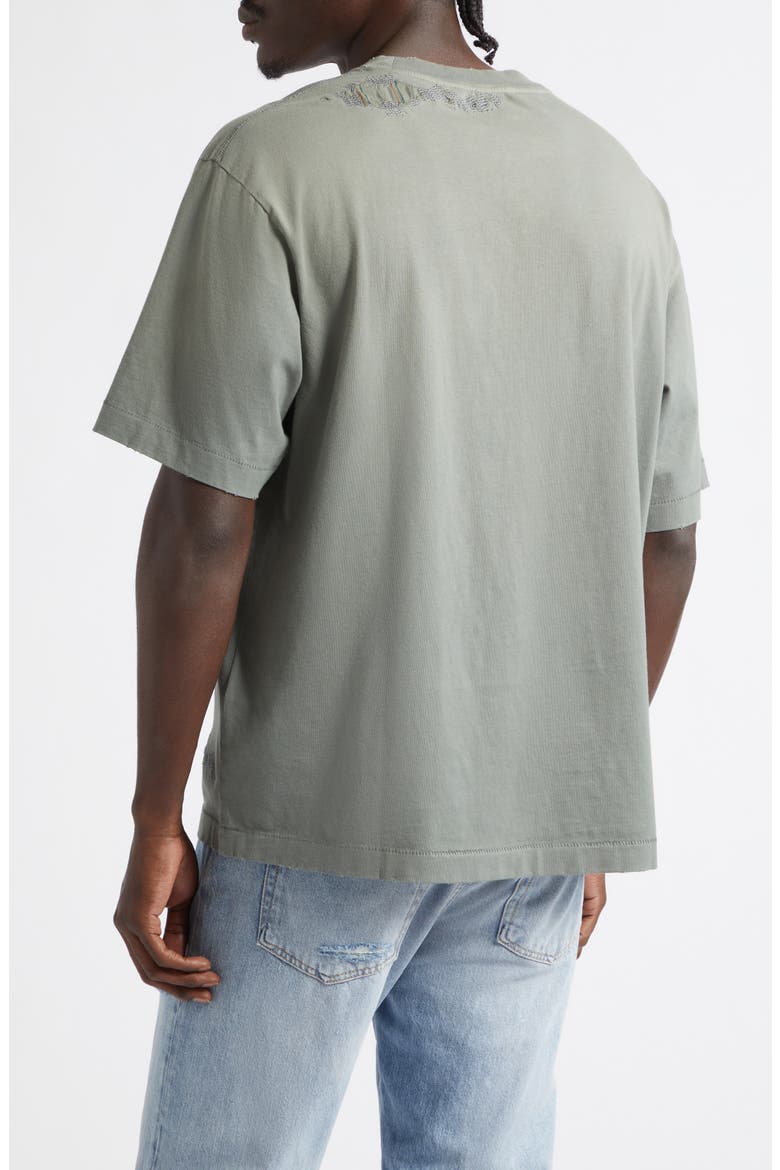 Gender Inclusive Exford U Stamp Mending Midsummer Graphic T-Shirt, Alternate, color, SLATE GREY