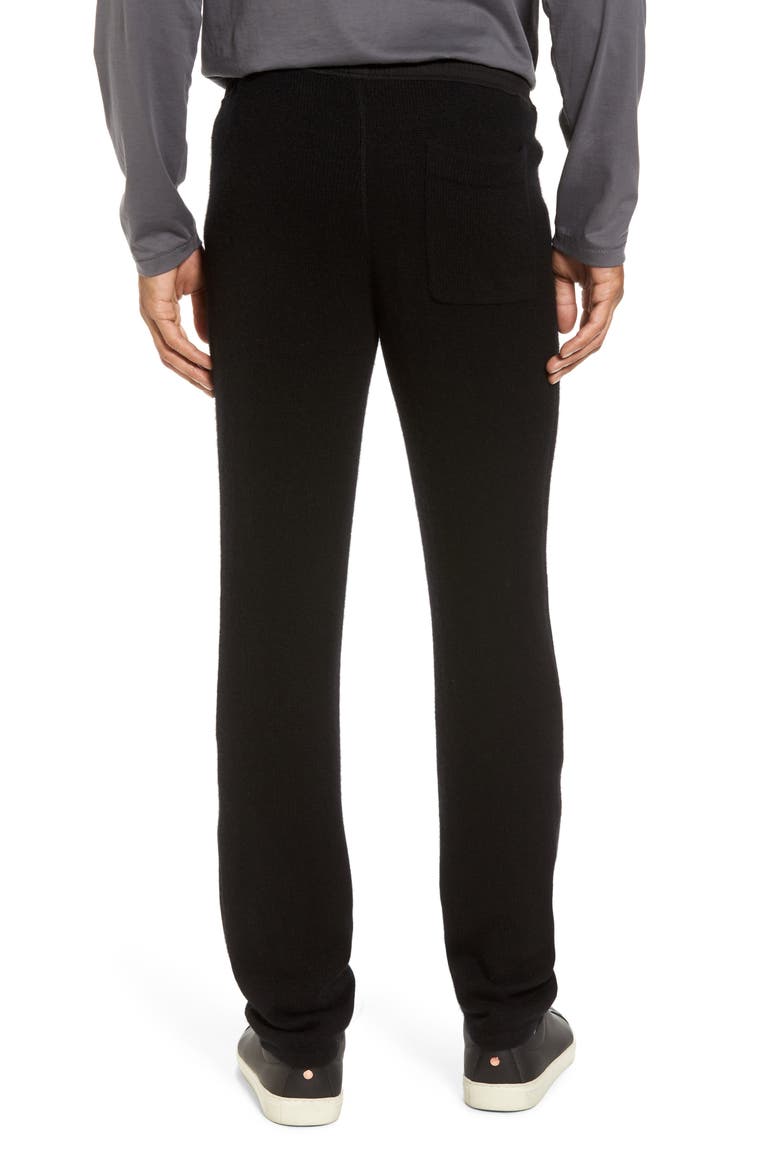 Cashmere Sweatpants, Alternate, color, BLACK