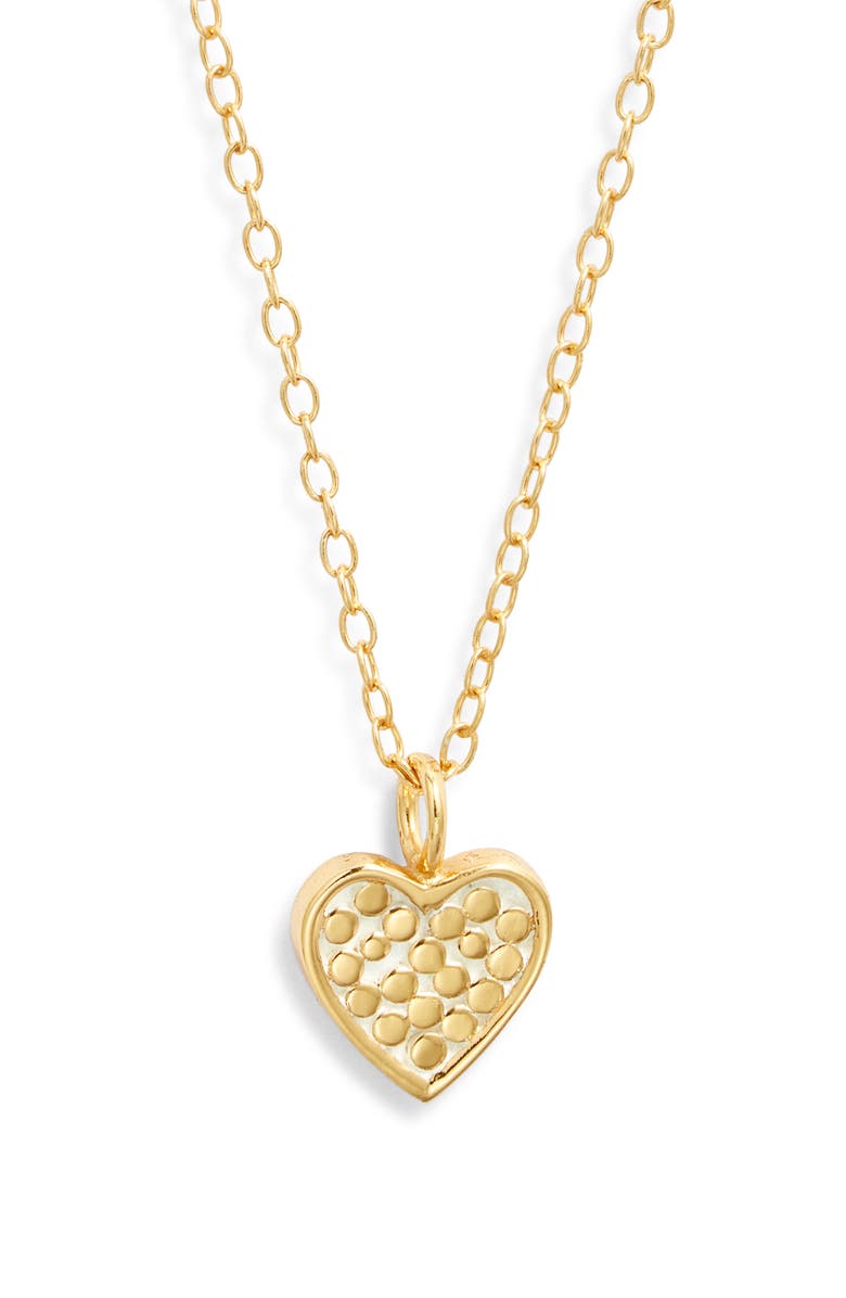 Anna Beck Small Classic Heart Reversible Pendant Necklace, Main, color, 