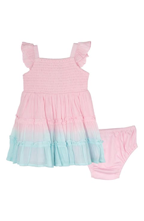 Tie-Dye Gauze Dress & Bloomers Set (Baby)