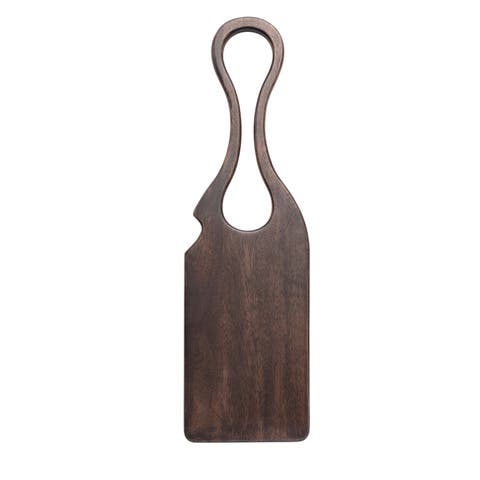 Acacia Wood Charcuterie or Cutting Board with Sculptural Handle