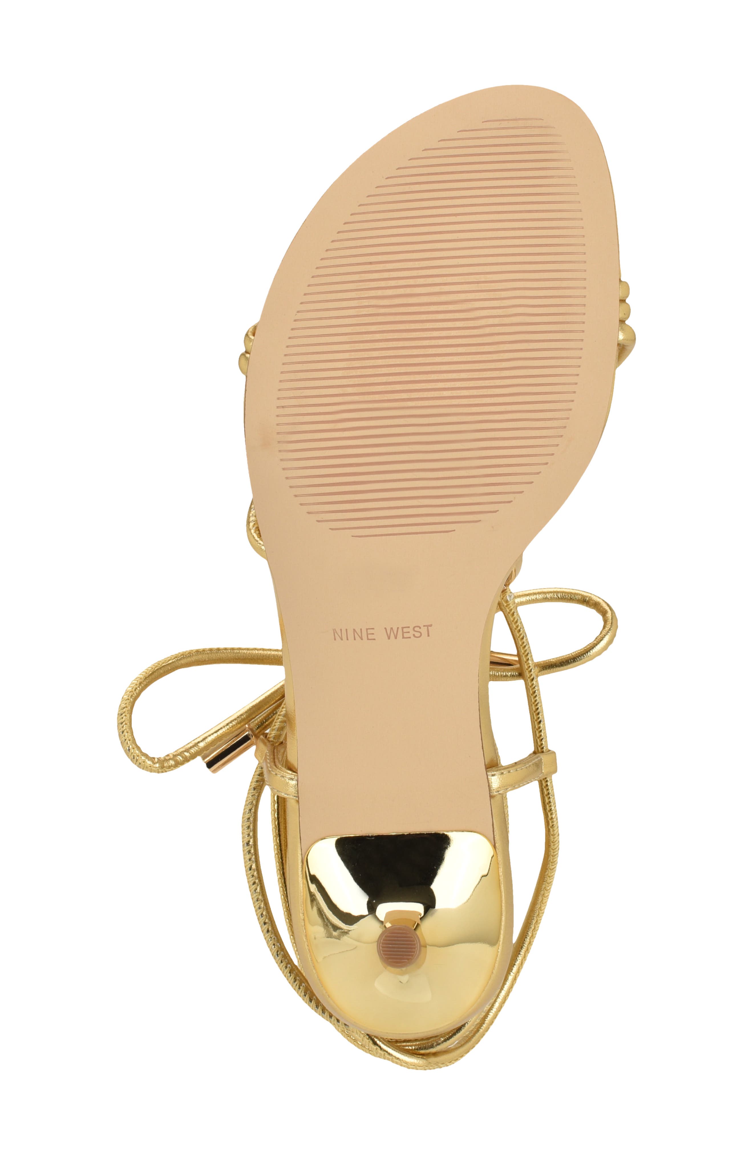 Greska Ankle Wrap Sandal, Alternate, color, GOLD