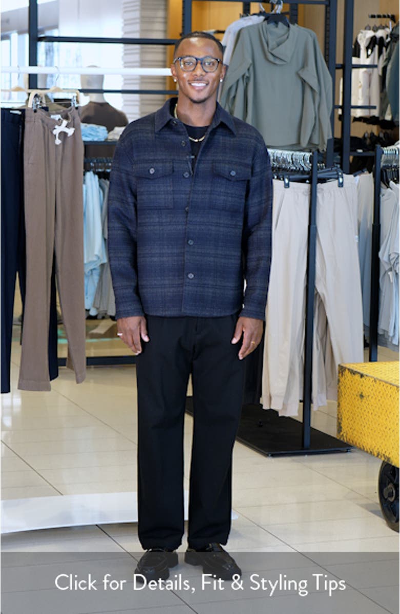 Plaid Wool & Cashmere Shirt Jacket, sales video thumbnail