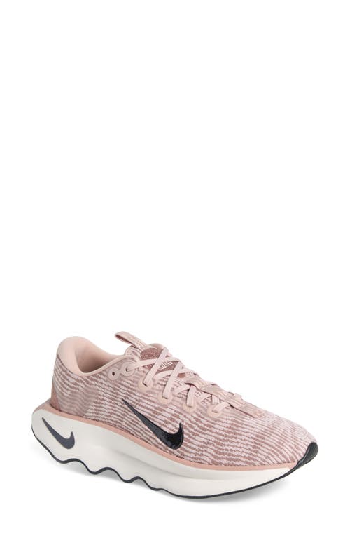 Nike Motiva Road Runner Walking Shoe In Pink Oxford/anthracite
