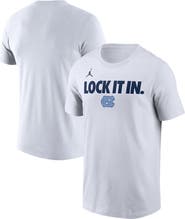 Jordan Brand Men's Jordan Brand White North Carolina Tar Heels 2026 On-Court Bench T-Shirt