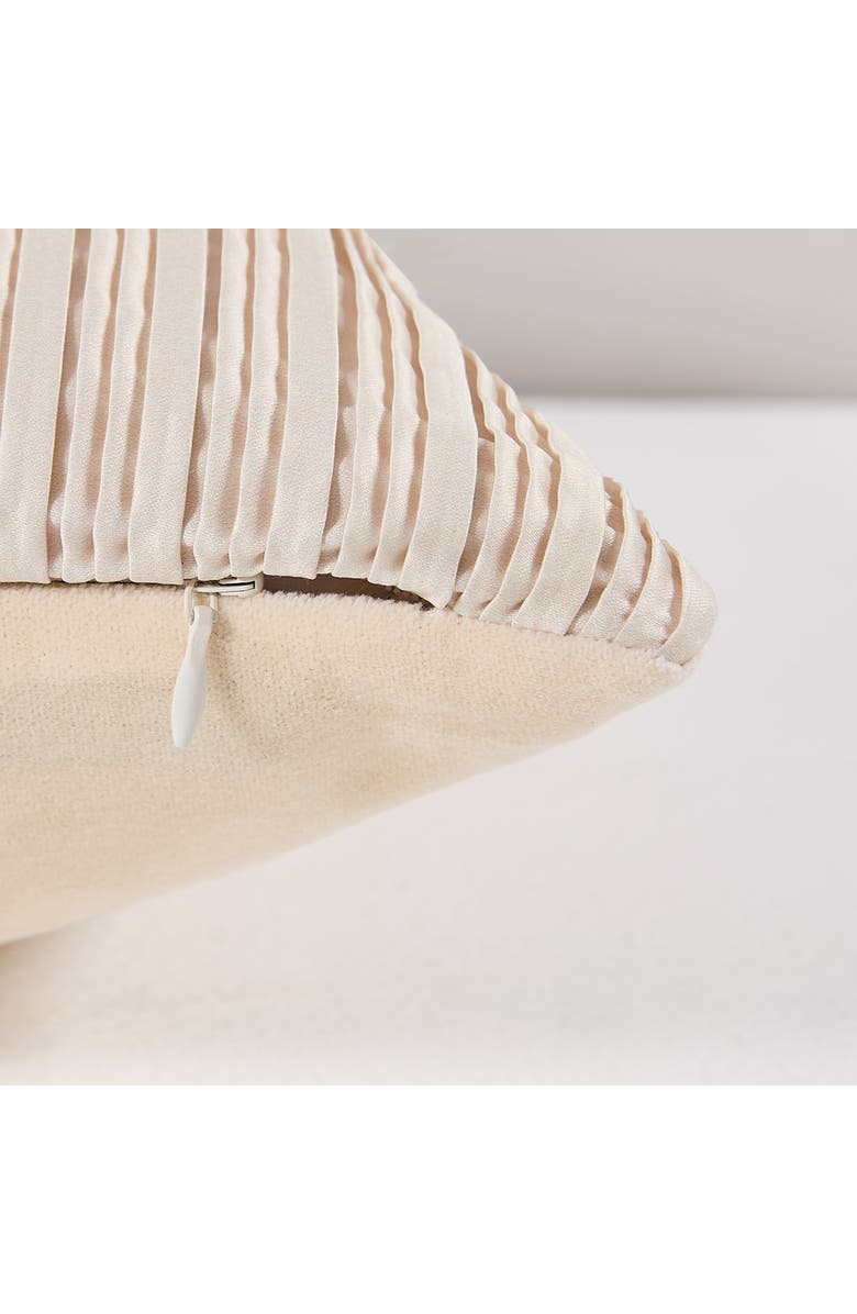 Chuks Collins x Lush Decor Seta Pillow Cover, Alternate, color, Ivory