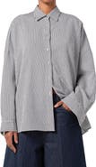AGOLDE Solene Stripe Roux Button-Up Shirt