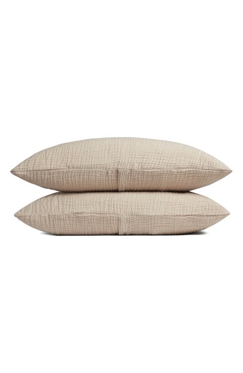 Set of 2 Cloud Organic Cotton Gauze Shams