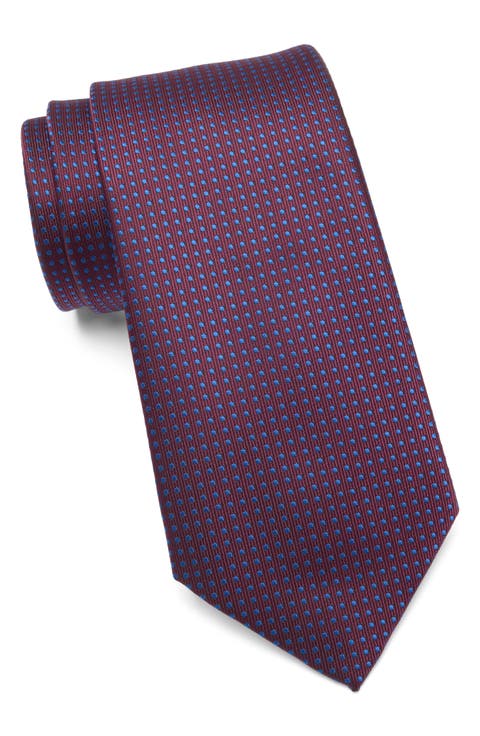 Polka Dot Satin Tie