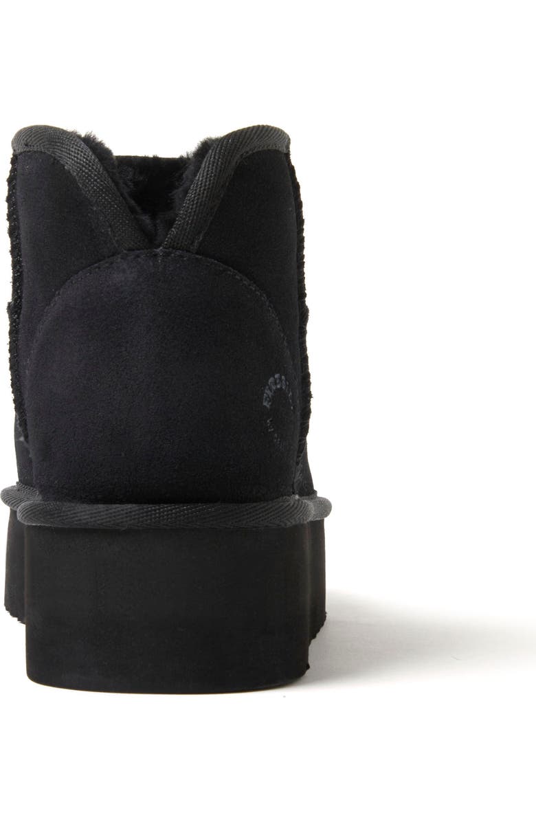 DEARFOAMS Fireside Kingston Genuine Shearling Platform Bootie, Alternate, color, Black