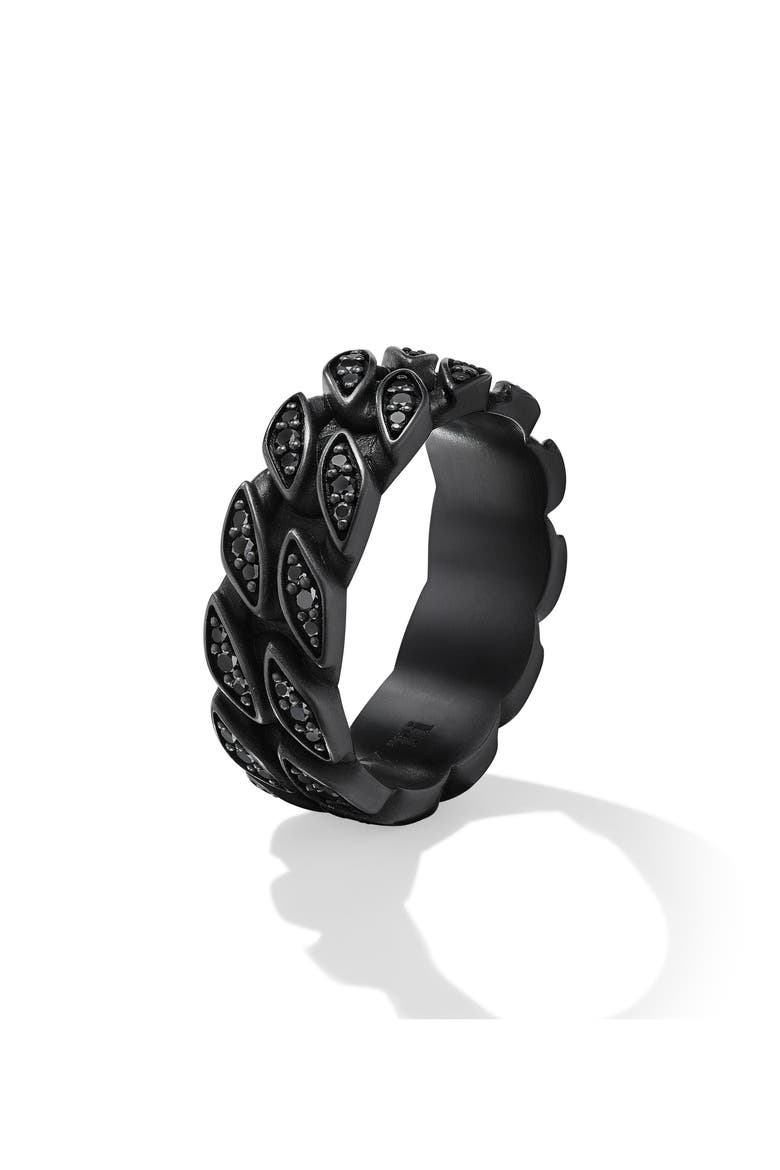 Black Diamond Curb Chain Ring, Alternate, color, TITANIUM