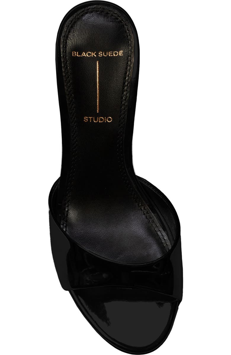 BLACK SUEDE STUDIO Freddie Slide Sandal, Alternate, color, Black Patent