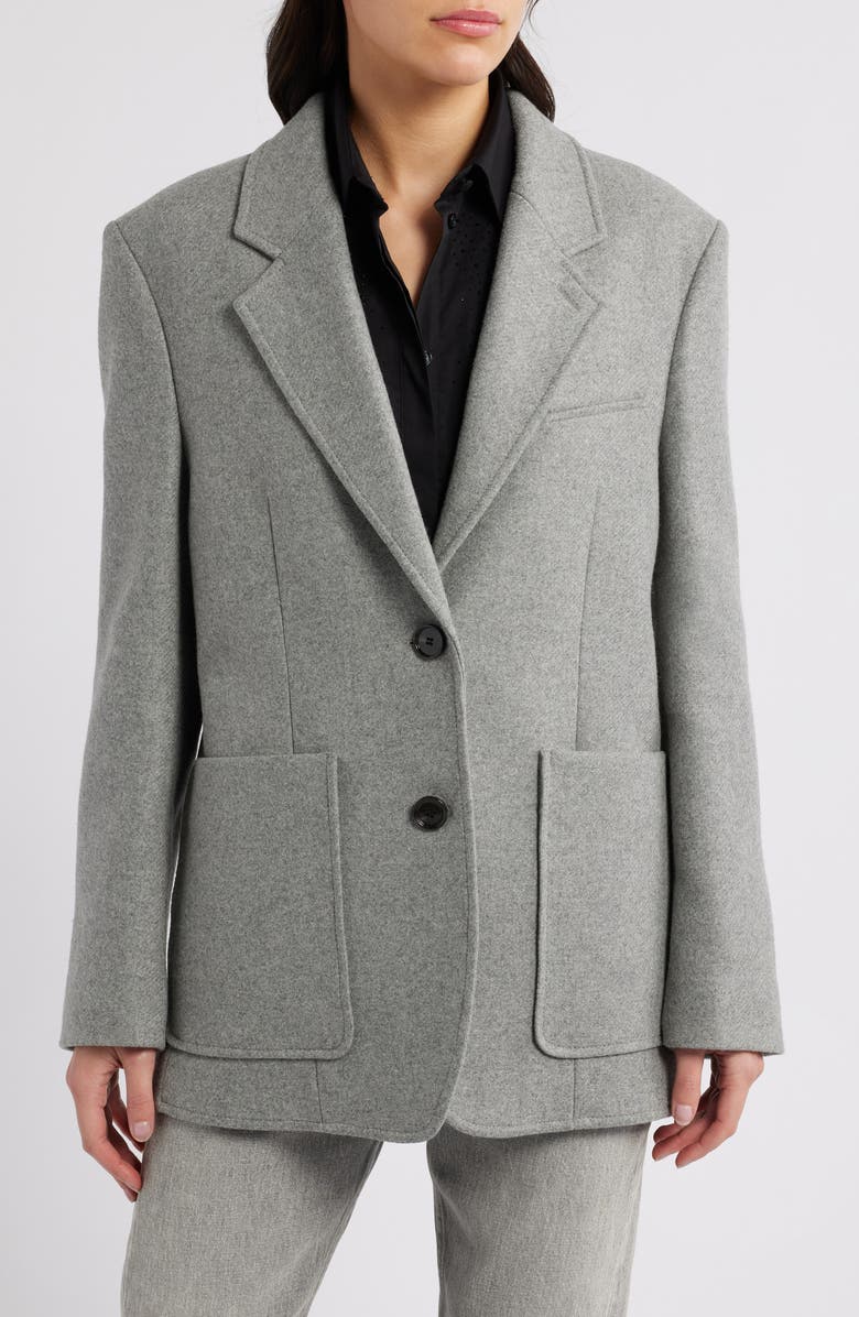 BOSS Jovanna Wool Blend Jacket, Alternate, color,