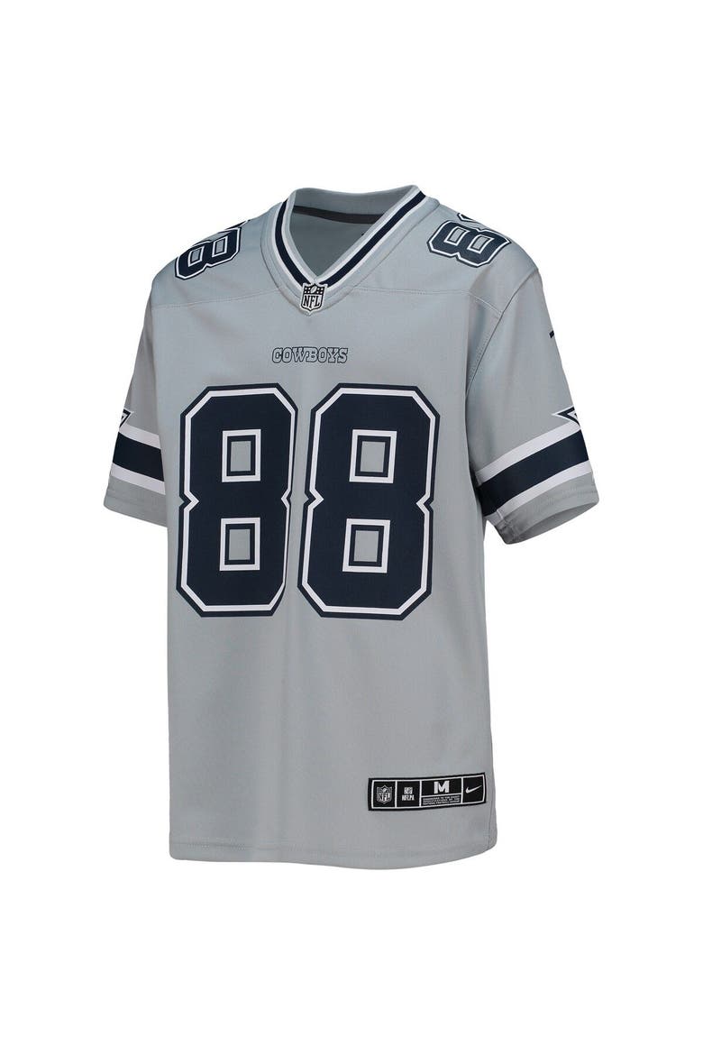 Youth Nike CeeDee Lamb Silver Dallas Cowboys Inverted Team Game Jersey, Alternate, color, Gray