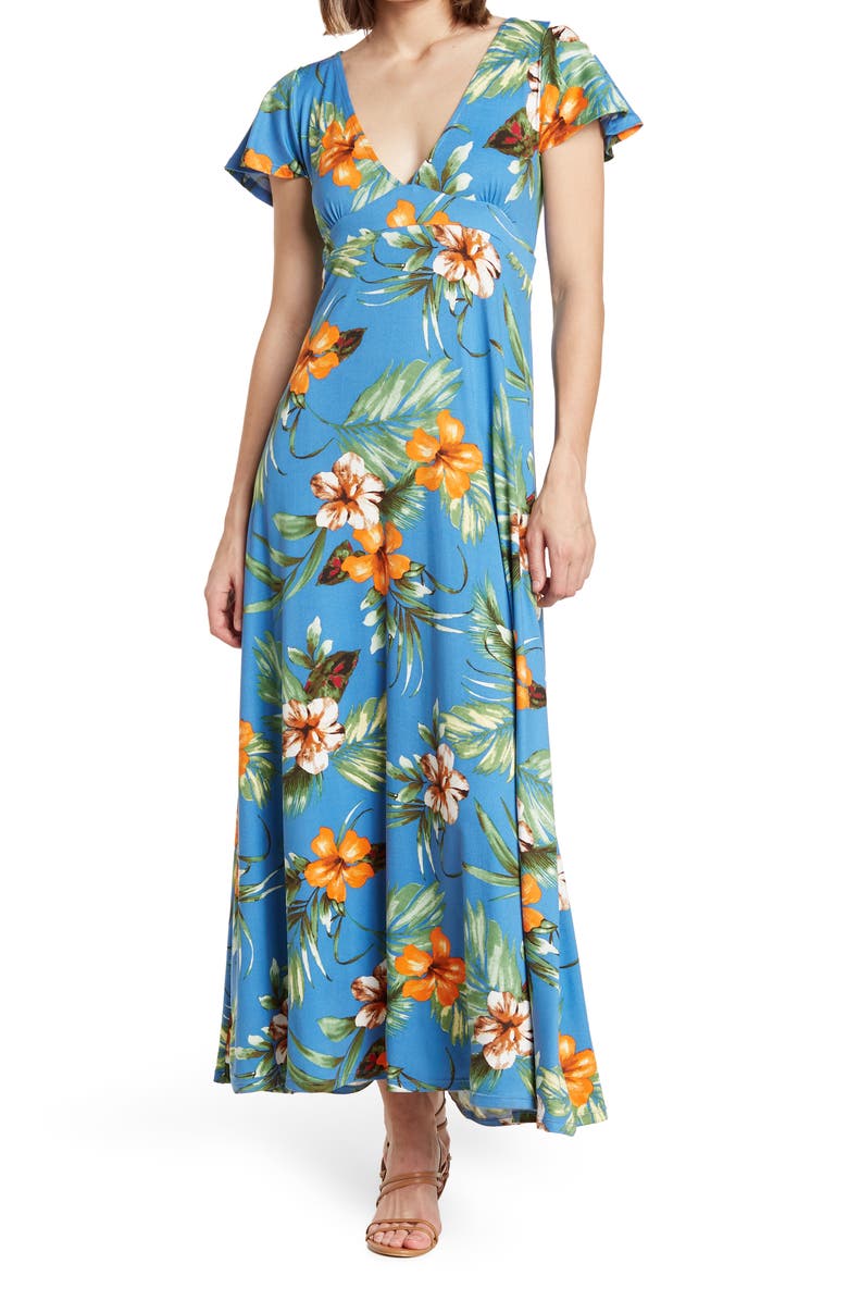 Velvet Torch Empire Maxi Dress, Alternate, color, 