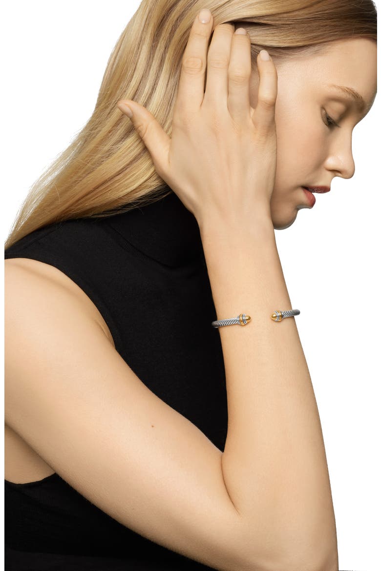 Cable Classics Bracelet with Gold, 5mm, Alternate, color, GOLD DOME