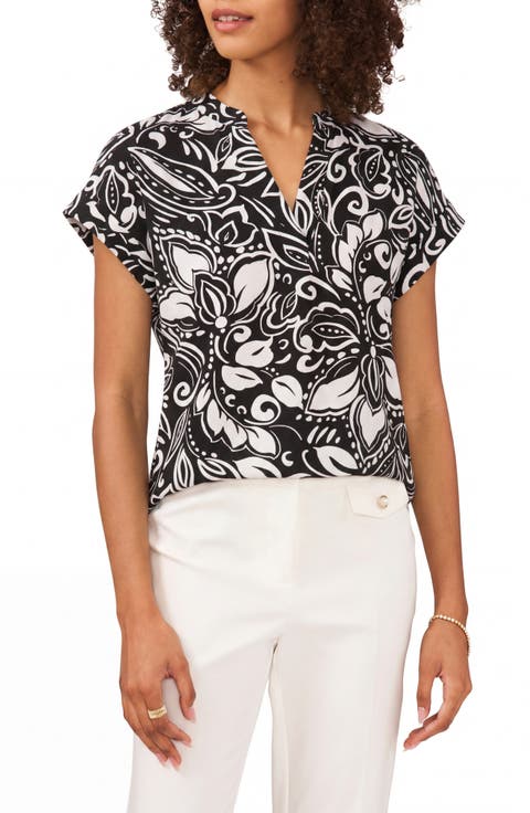 Split Neck Georgette Blouse