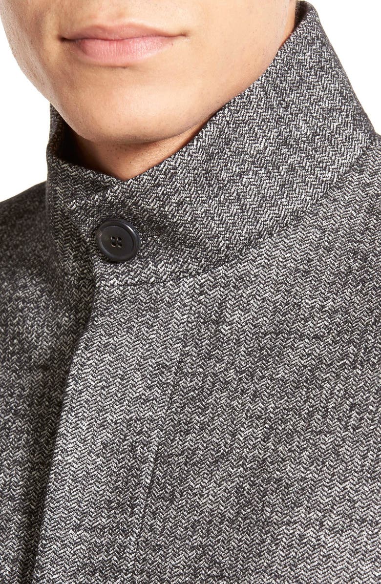 Theory 'Belvin' Trim Fit Herringbone Wool & Cotton Trench Coat, Alternate, color, 