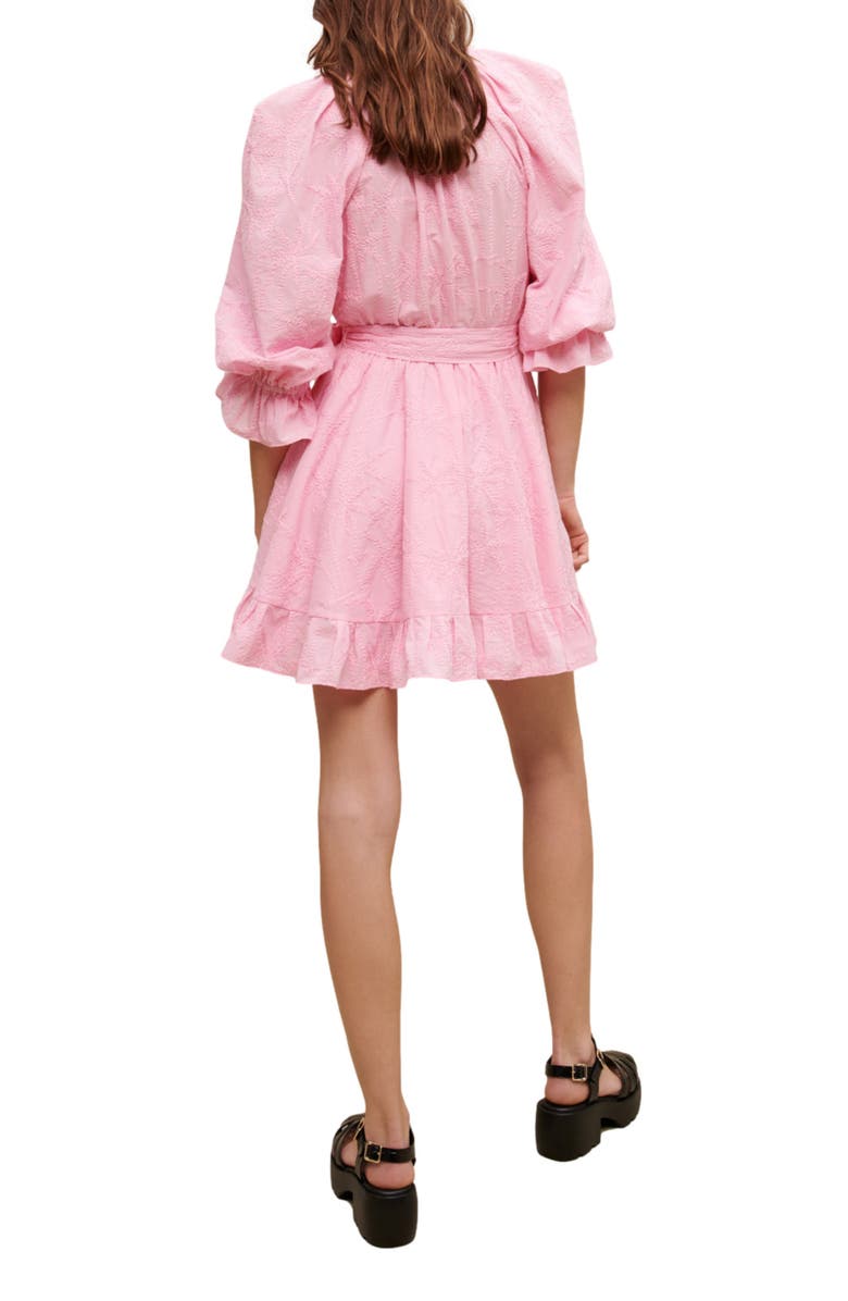 maje Rybiza Embroidered Dress, Alternate, color, Pink