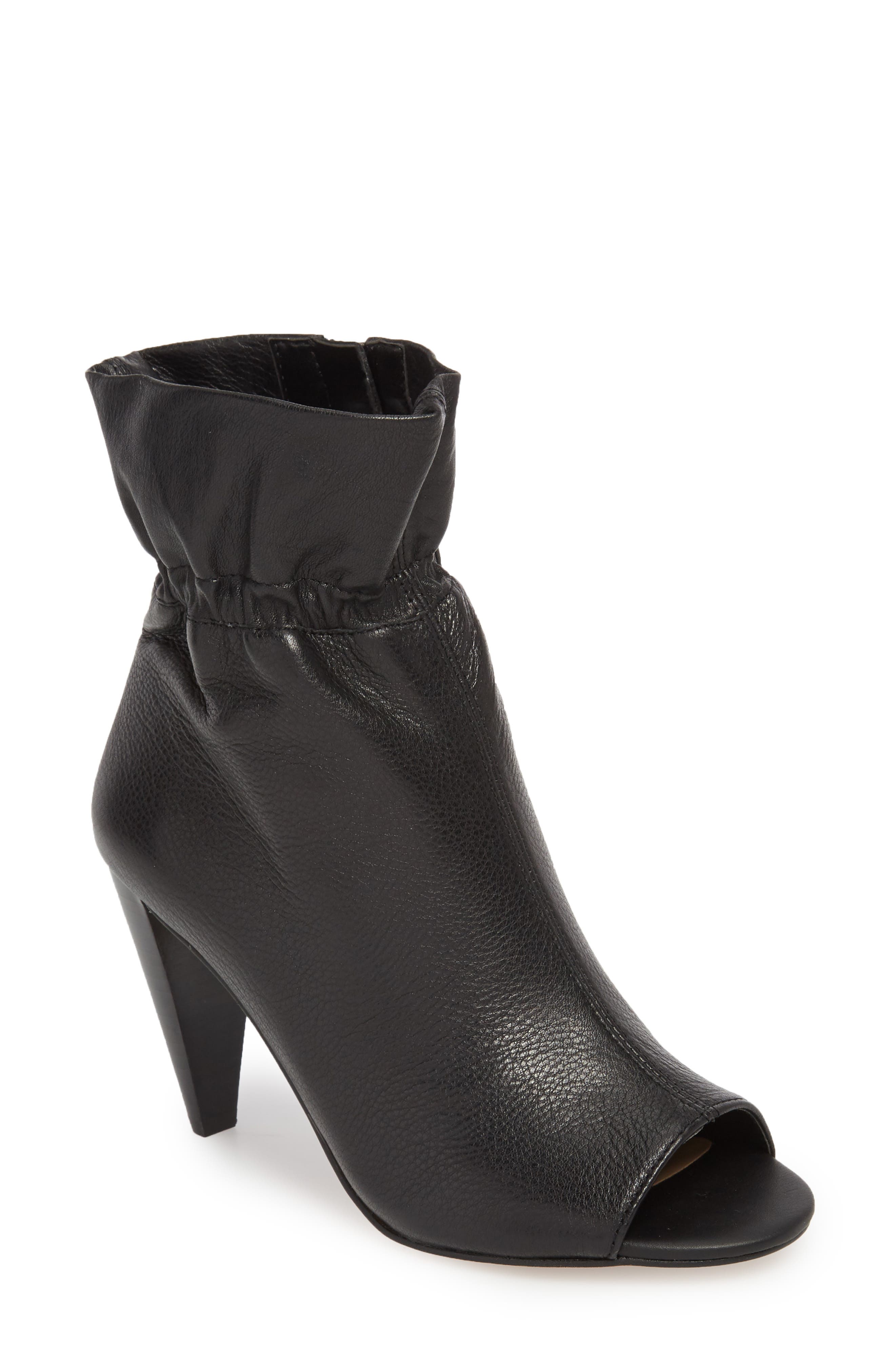 Addiena Bootie, Main, color, BLACK LEATHER