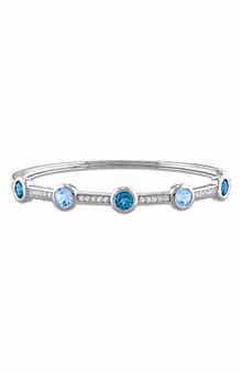 London Blue Topaz & White Topaz Bangle