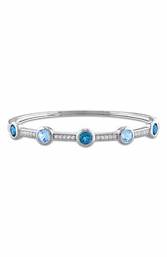 London Blue Topaz & White Topaz Bangle
