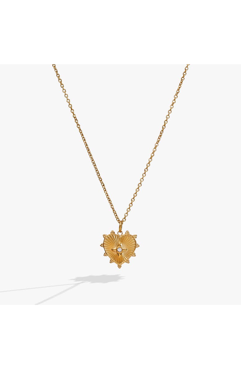 Alex and Ani Heart Starburst Pendant Necklace, Alternate, color,