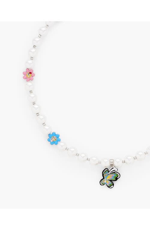 Marc Jacobs X Hattie Stewart The Garden Pearl Station Necklace In Multi