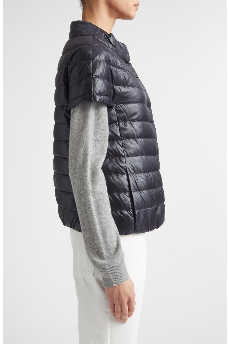 Emilia Cap Sleeve Quilted Down Jacket, Alternate, color, 9004 CELESTE