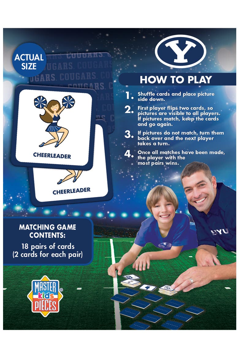 BYU Cougars Matching Game, Alternate, color, Multicolor