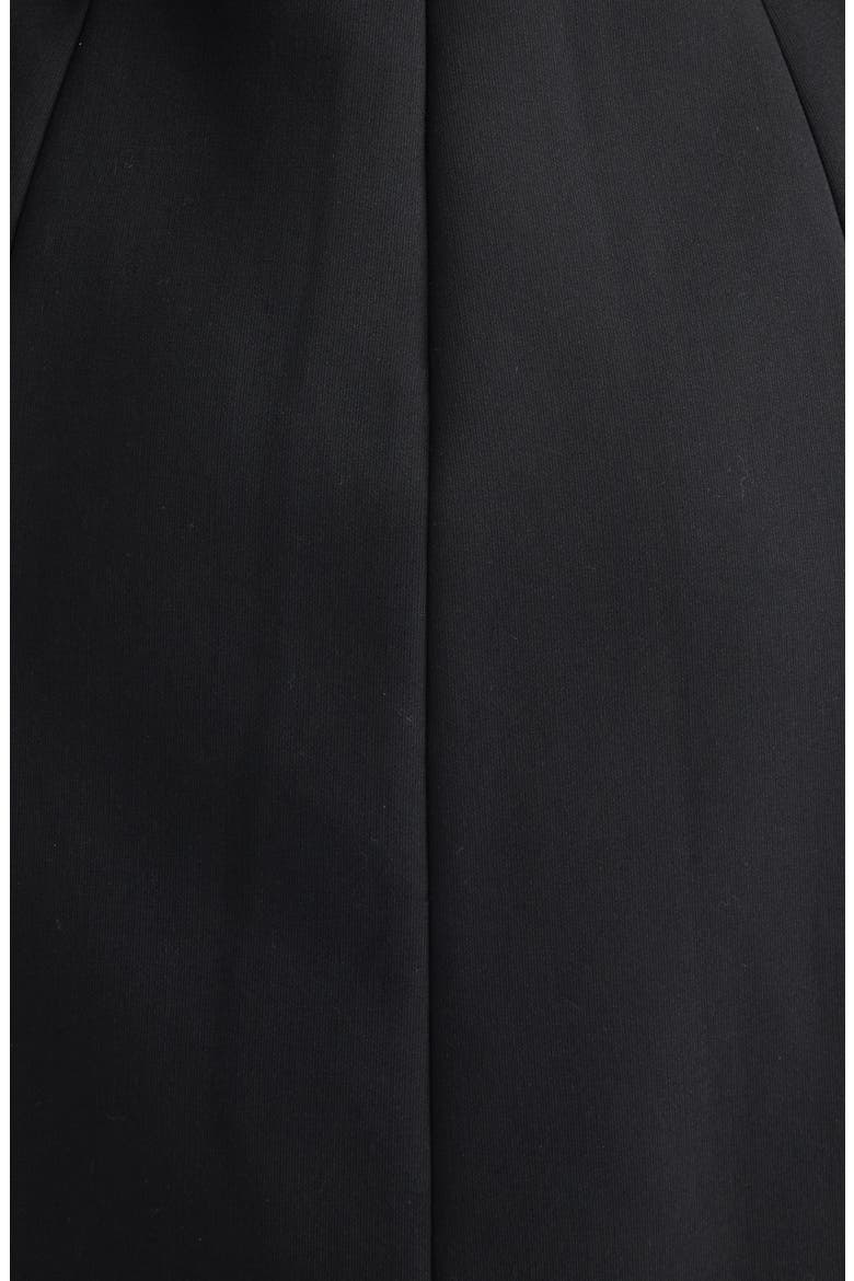 Fili Sheer Sleeve Mock Neck Minidress, Alternate, color, BLACK