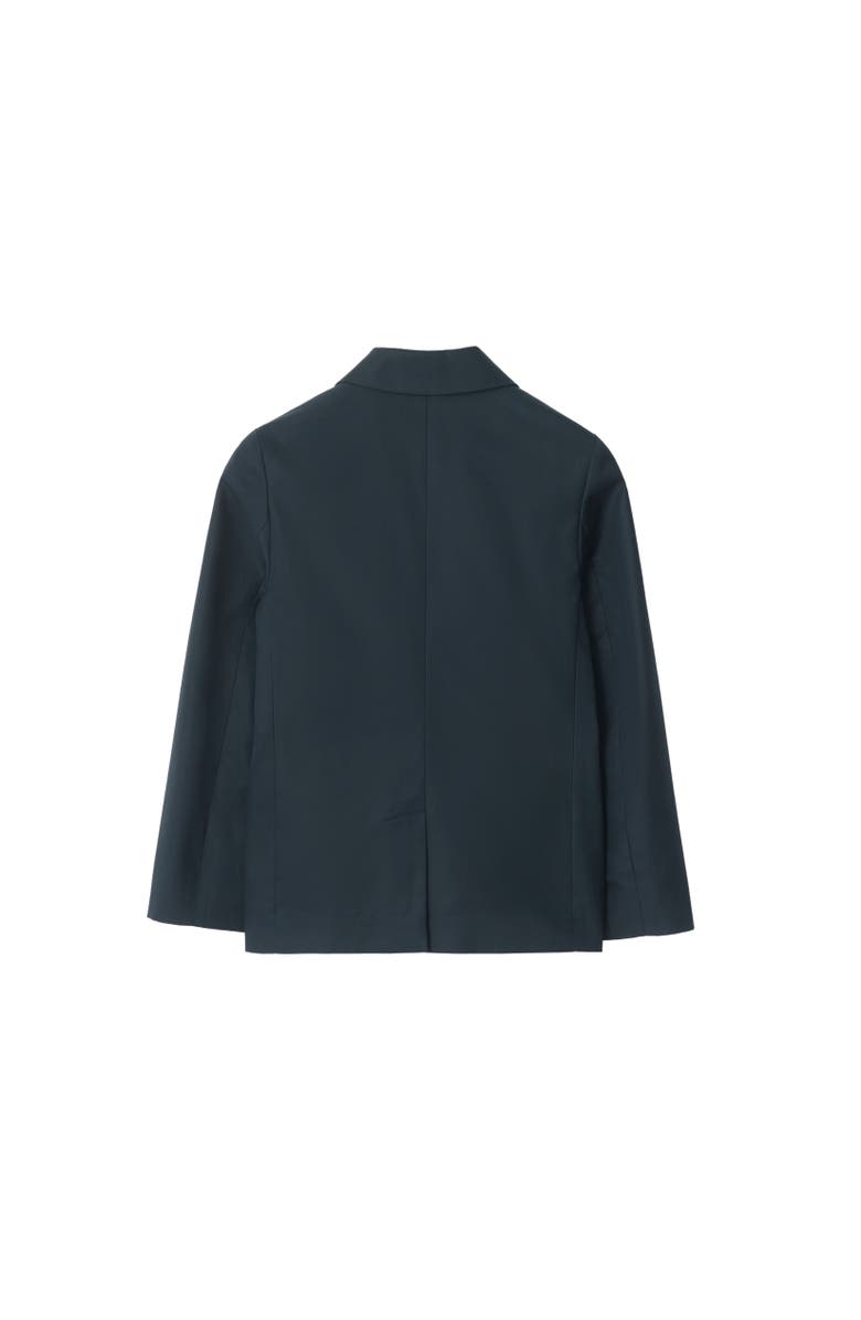 Burberry Cotton Tailored Jacket, Alternate, color, Navy