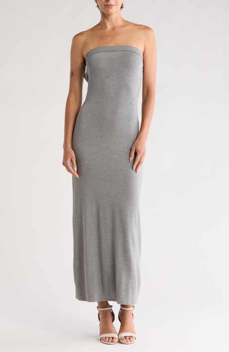 GO COUTURE Strapless Maxi Dress