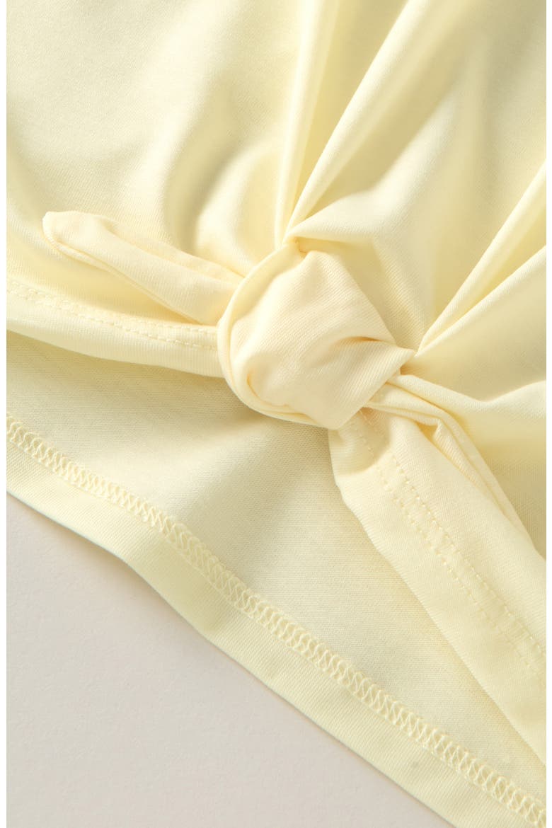 Kids' Tie It Short Sleeve Top, Alternate, color, YELLOW FROST