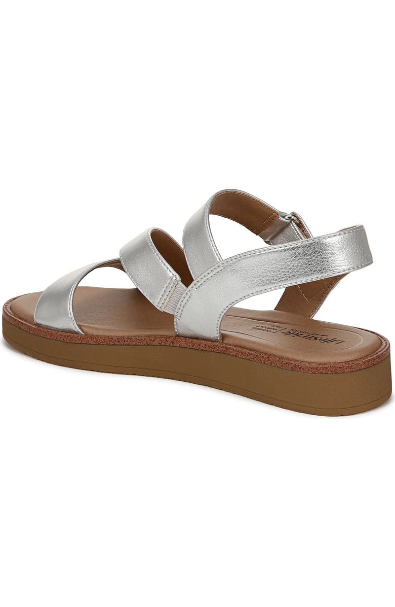 LifeStride Waverly Strappy Sandal, Alternate, color, Silver