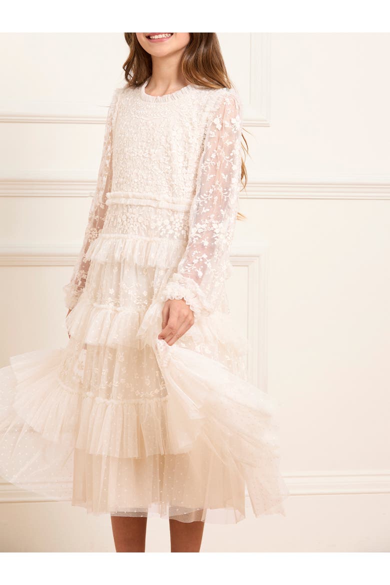Blossom Lace Kids DressToddler, Little Kid, Big Kid, Alternate, color, Cream