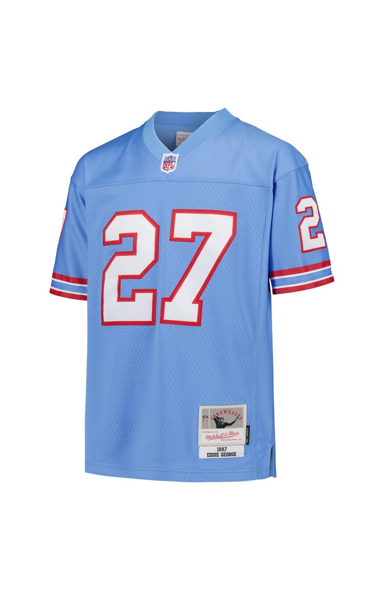 Mitchell & Ness Youth Mitchell & Ness Eddie George Light Blue Houston Oilers Gridiron Classics 1997 Retired Player Legacy Jersey, Alternate, color, Light Blue