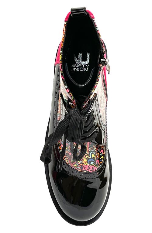 Ninety Union Mixed Print Lace-up Boot