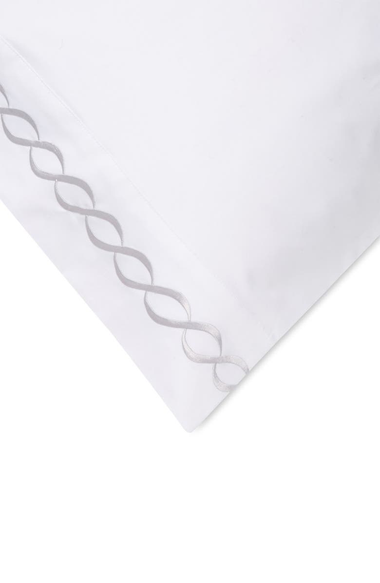 MELANGE HOME Rope Embroidered 600 Thread Count Cotton Sheet Set, Alternate, color, Grey