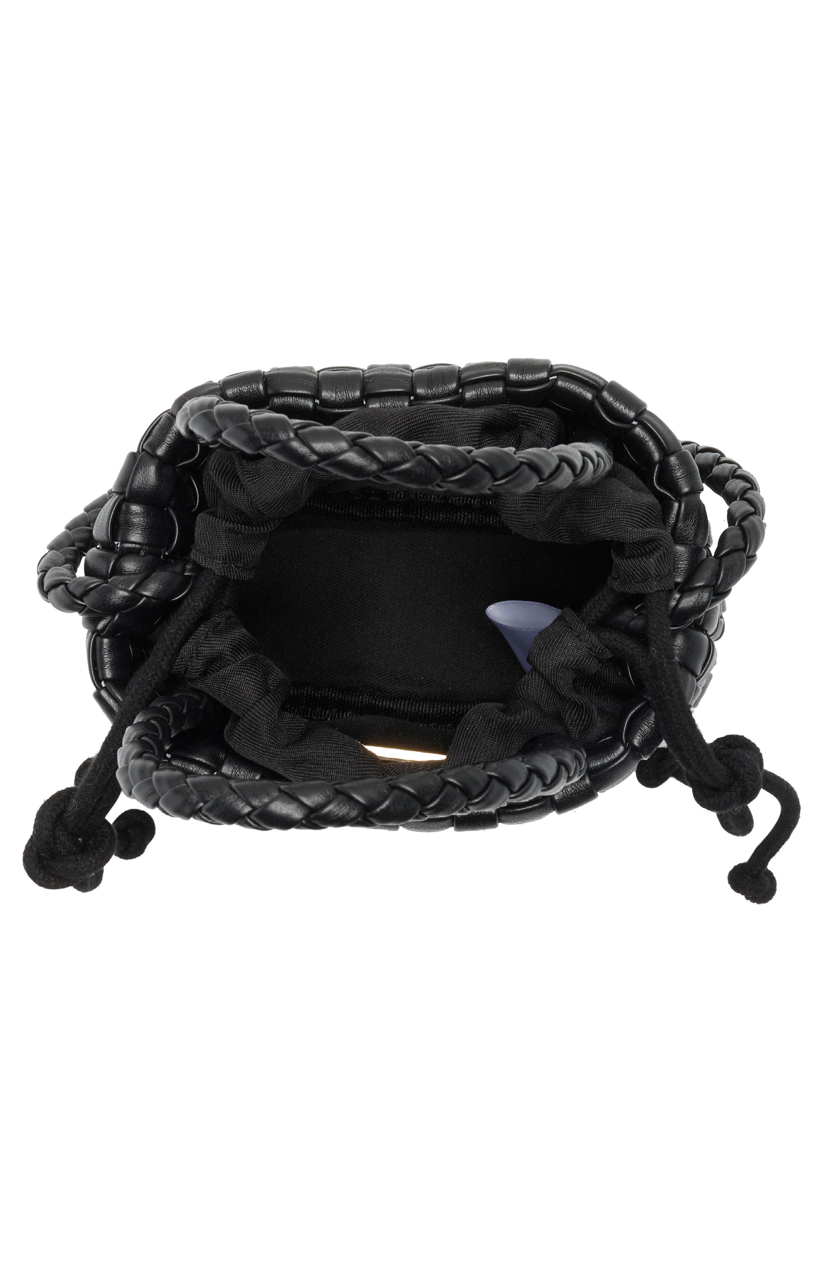 URBAN EXPRESSIONS HANDBAGS Mini Woven Crossbody Bag, Alternate, color, Black