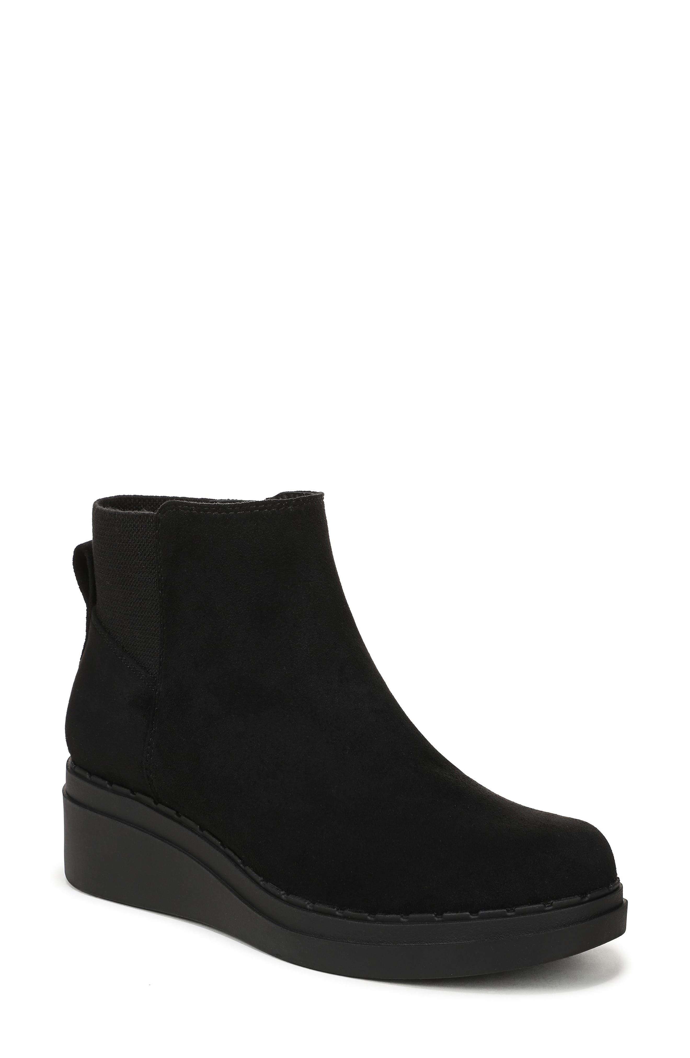 LifeStride Dubliner Platform Wedge Bootie, Main, color, Black