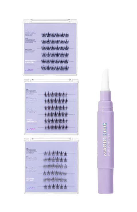 Dreaming Bunny Collection Pre-Glued Reusable Lashes and Magic Glue Eyelid Pen