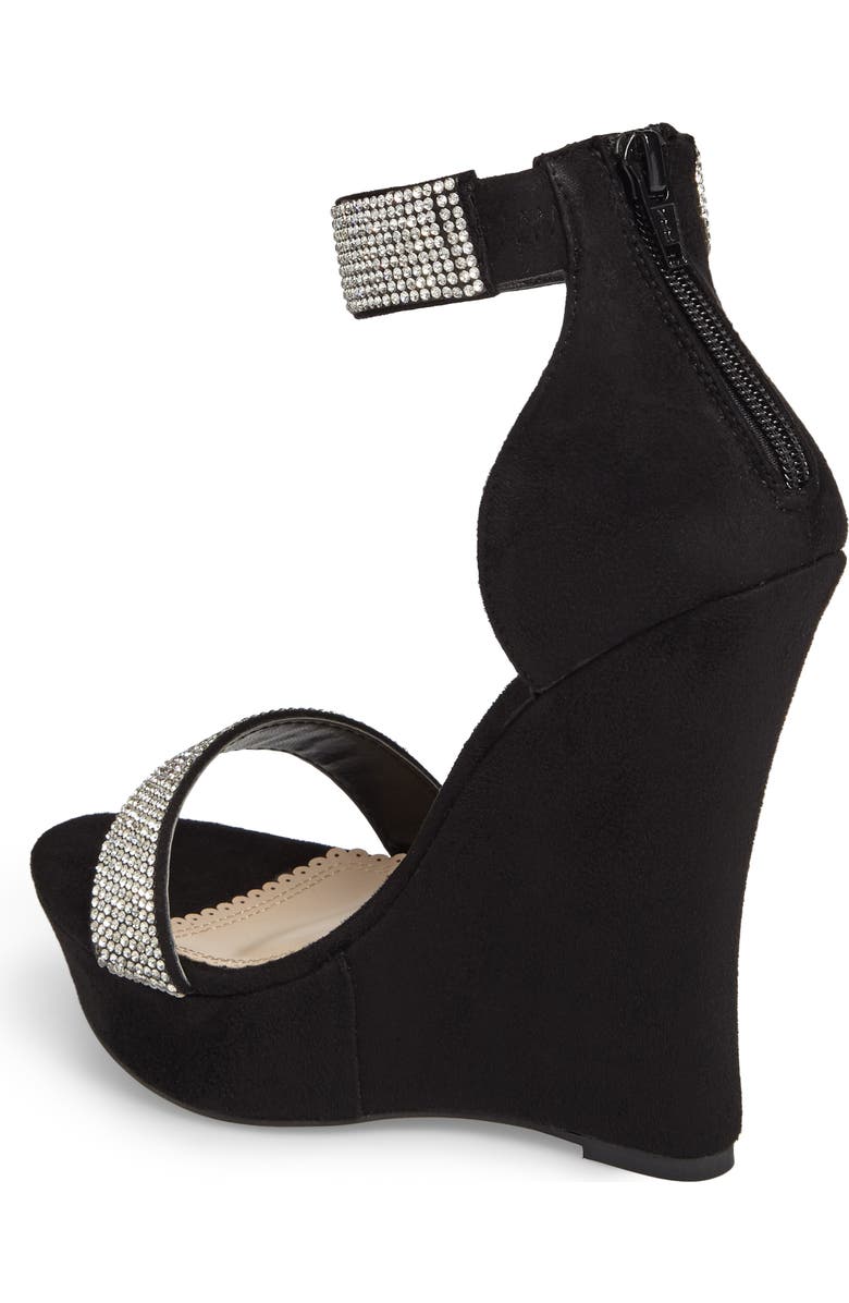 Lauren Lorraine Lana Embellished Platform Wedge, Alternate, color,