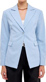 Grey Lab One-Button Blazer