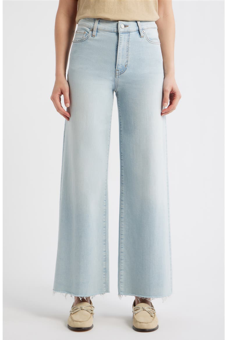 Le Slim Raw Hem Palazzo Jeans, Main, color, PREEN RAW AFTER