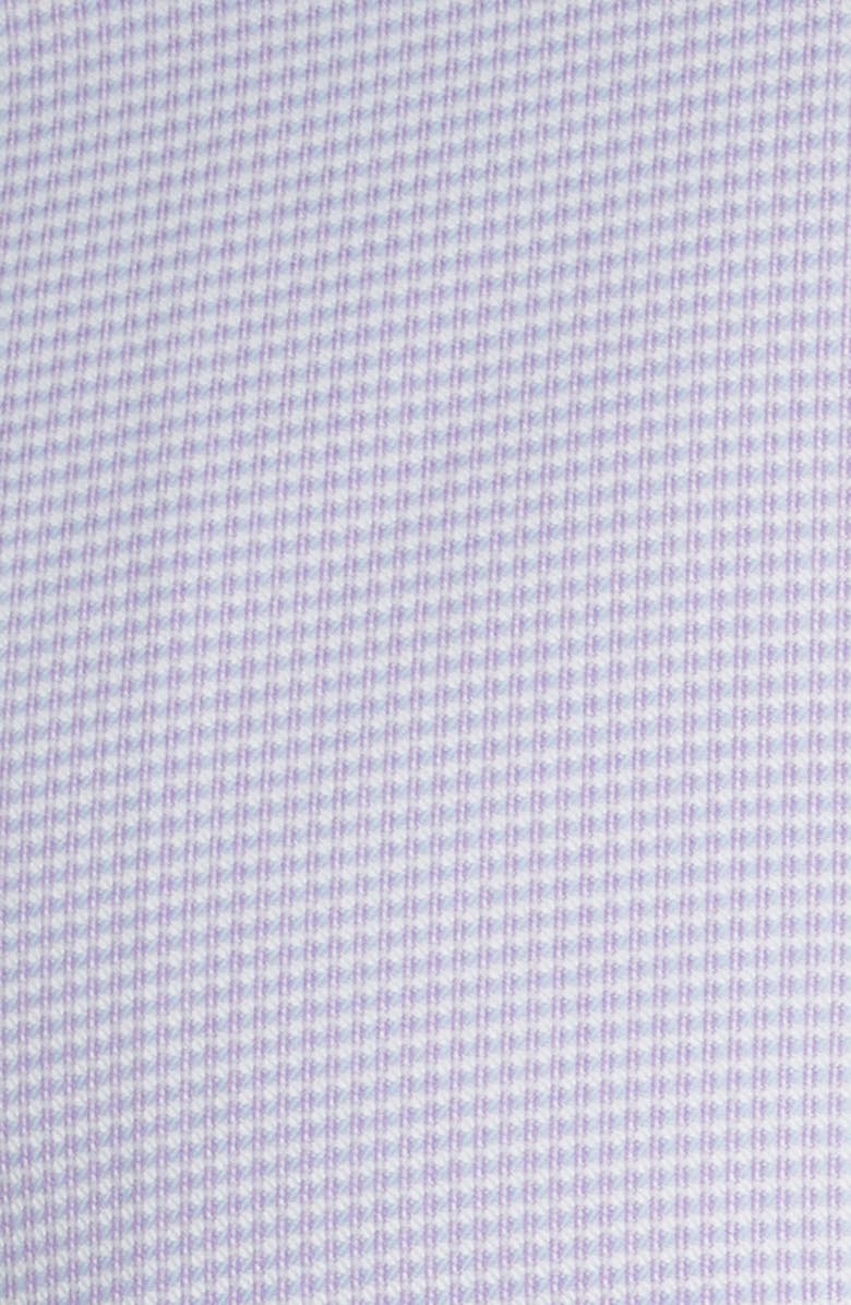 David Donahue Regular Fit Micro Dobby Dress Shirt, Alternate, color, Berry